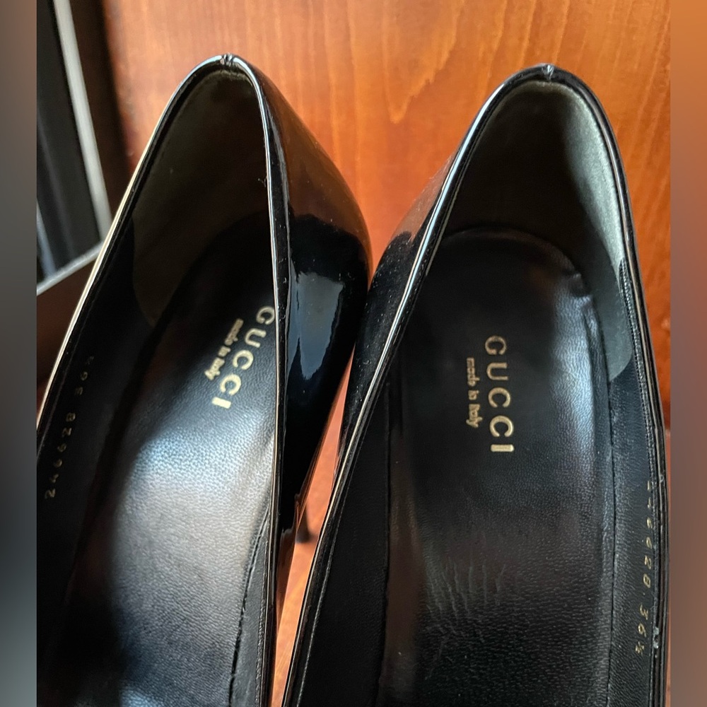 ❌SOLD❌Gucci Patent Leather Platform Heels size 36.5 - Picture 8 of 8